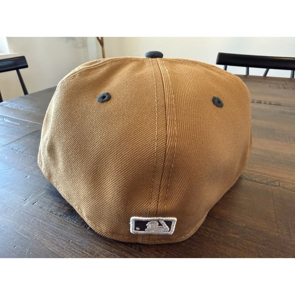 New Era Detroit Tigers 59fifty Sz 7 1/4 Fitted MLB Hat Cap Tan Khaki NWT - Picture 3 of 9